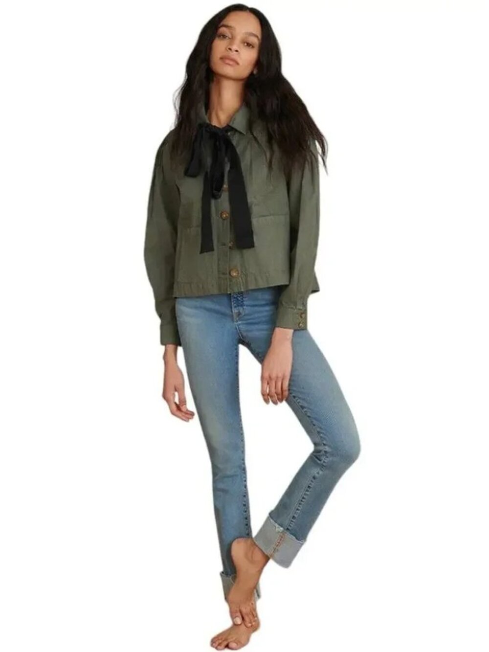 Veronica Beard Weslyn Utility Jacket Army Green size Small - Picture 15 of 16